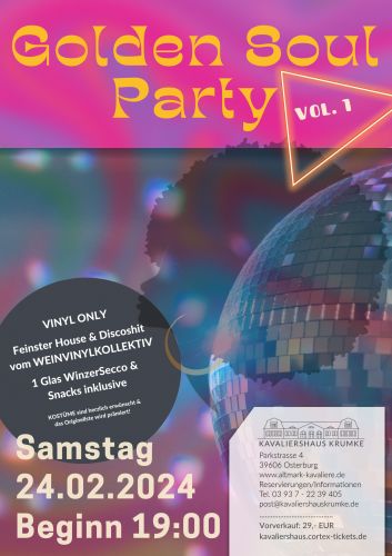 Tickets für GOLDEN SOUL PARTY | Vol. 1 am 24.02.2024 - Karten kaufen